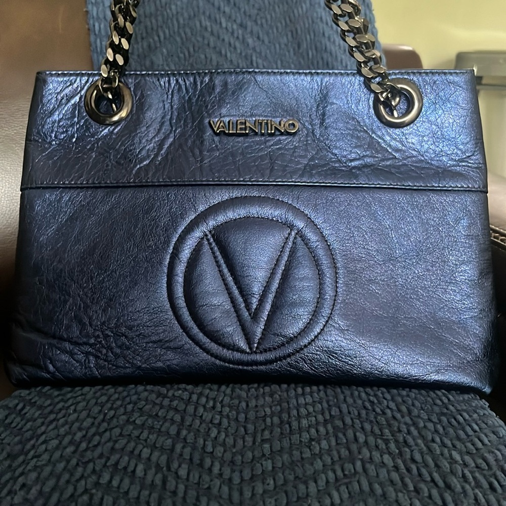 Valentino Leather Karina Chain Bag
